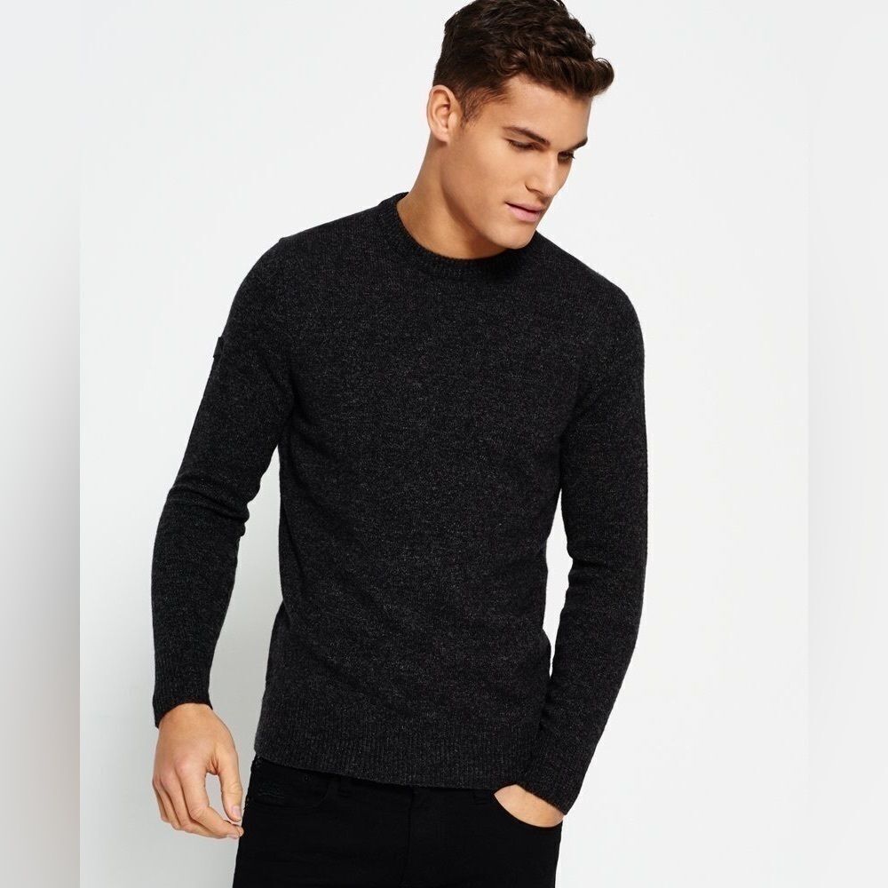 Superdry Harlo Crew Neck Sweater Cashmere Blend Medium​​​​​​​​​​​​